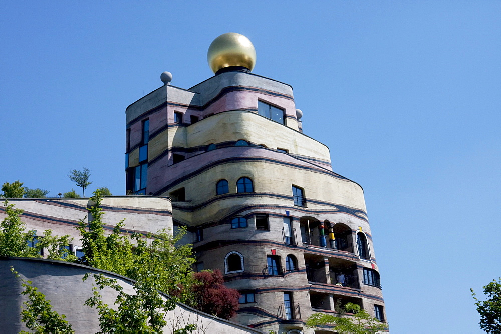 Waldspirale, a residential building complex designed by Friedensreich Hundertwasser, Darmstadt, Germany