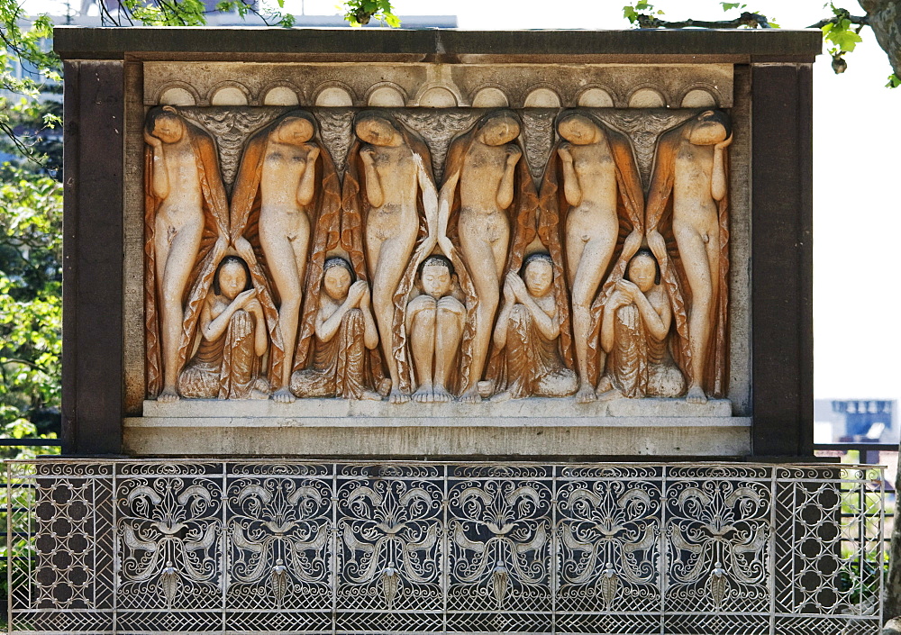 Relief by Bernhard Hoetger in the Plane Tree Grove of the Artists Colony, Darmstadt, Germany