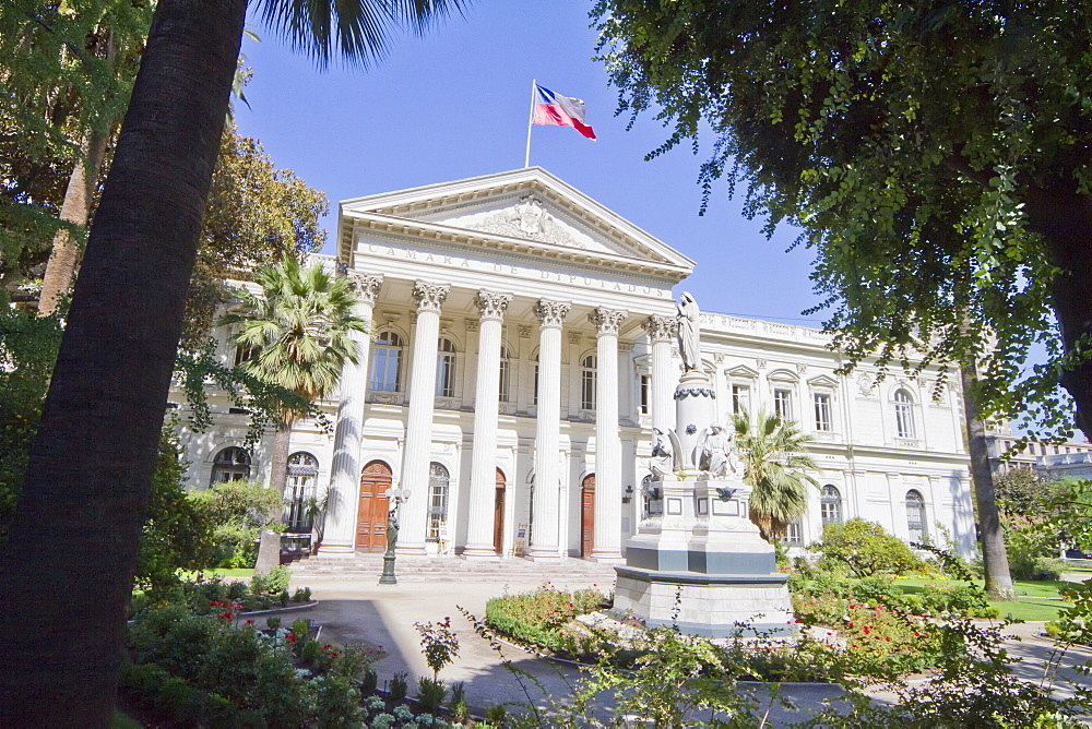 Edificio del Congreso (former Parliament Building), Santiago, Regiâˆšâ‰¥n Metropolitana, Chile