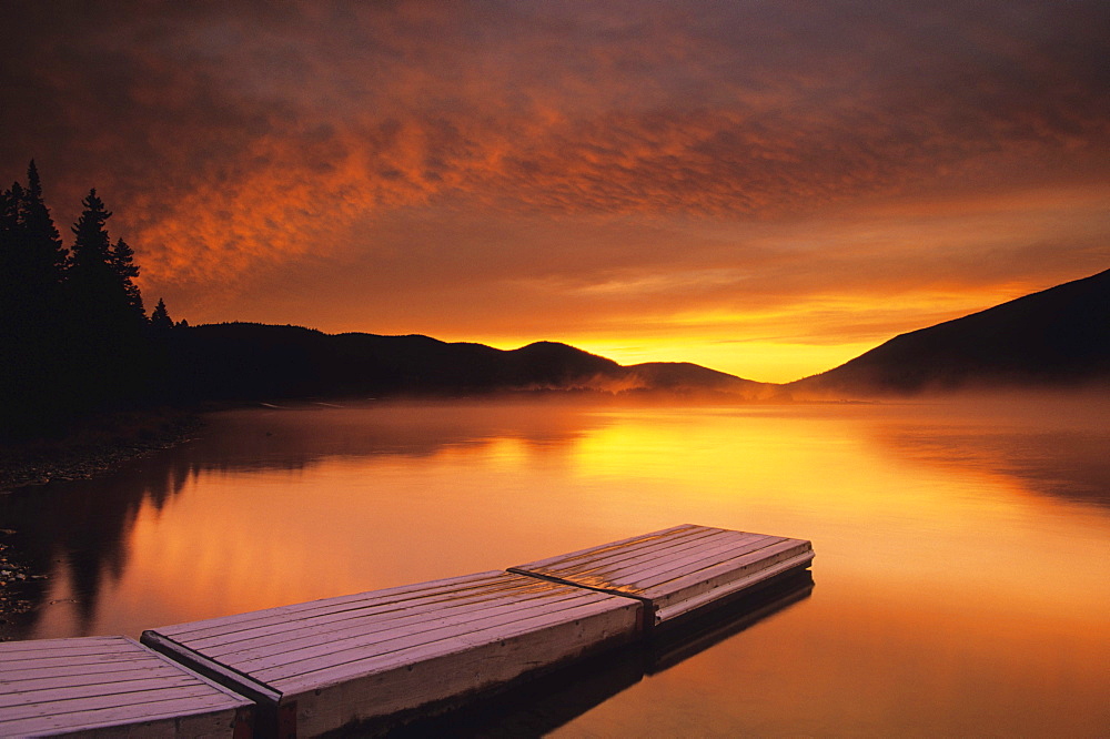 Sunrise on Nictau Lake, Mount Carleton Provincial Park, New Brunswick.