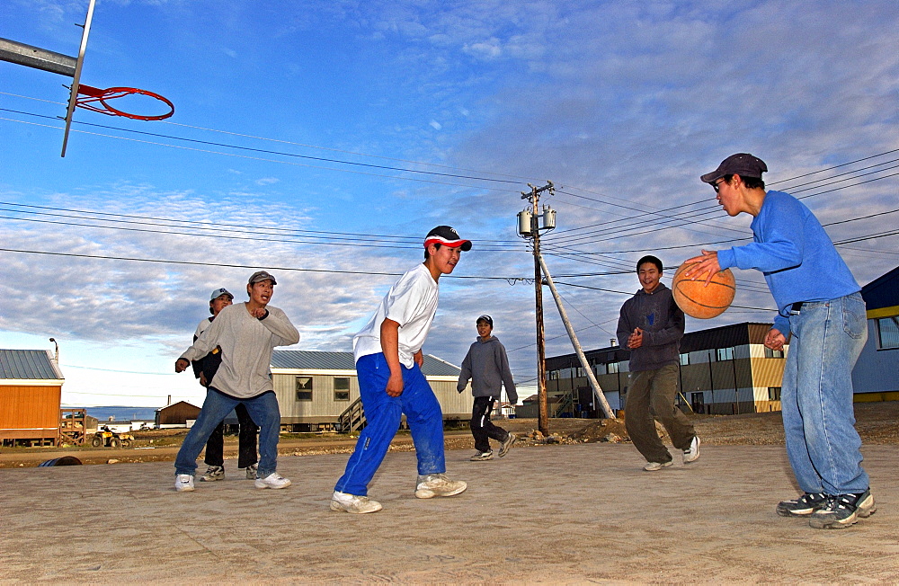 Shooting Hoops in Cambridge Bay, Nunavut