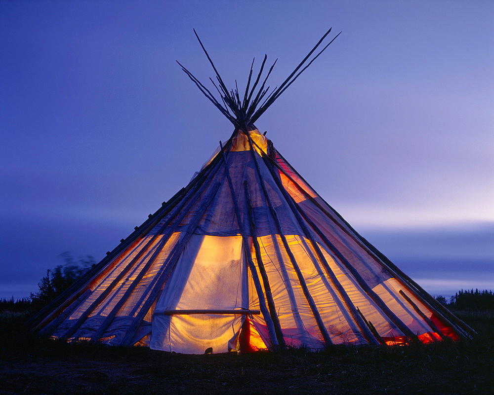 Teepee, Fort George Island, Chisasibi, Quebec