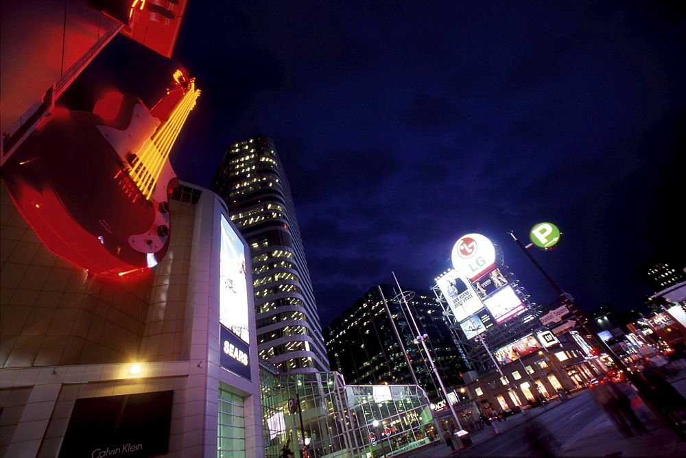 Yonge Street at Night, Toronto, Ontario