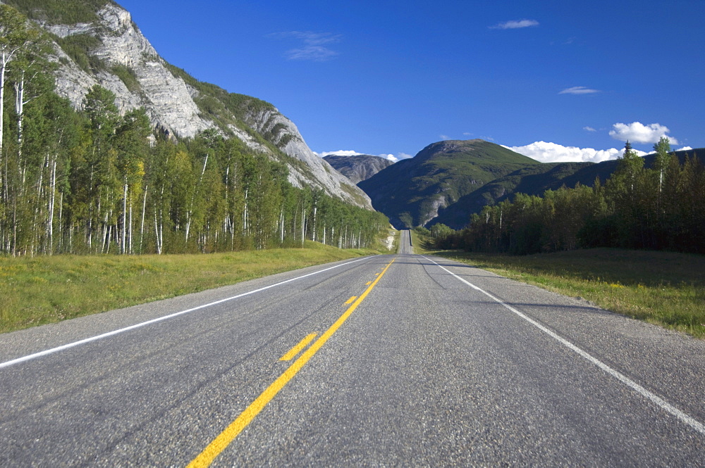 Open Road near Muncho Lake, British Columbia