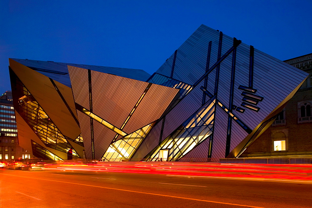 Exterior of the Lee Chin Crystal Building at the Royal Ontario Museum, Toronto, Ontario