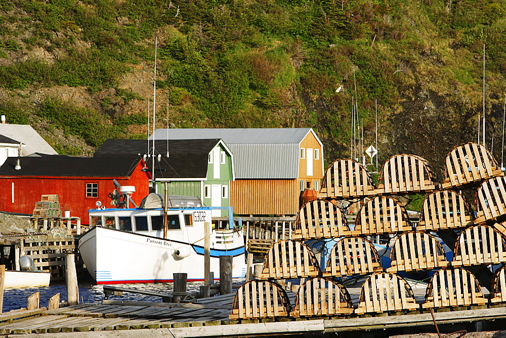 Lobster Traps at Trout River Harbour, Trout River, Newfoundland