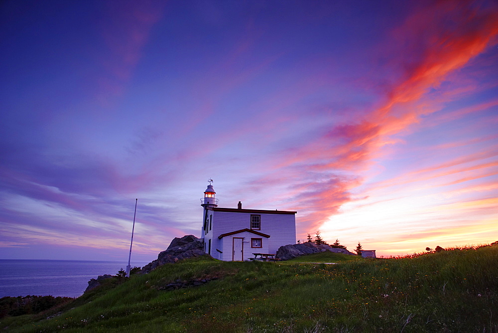 Lobster Cove Head Lighthouse Twilight, Gros Morne National Park, Newfoundland