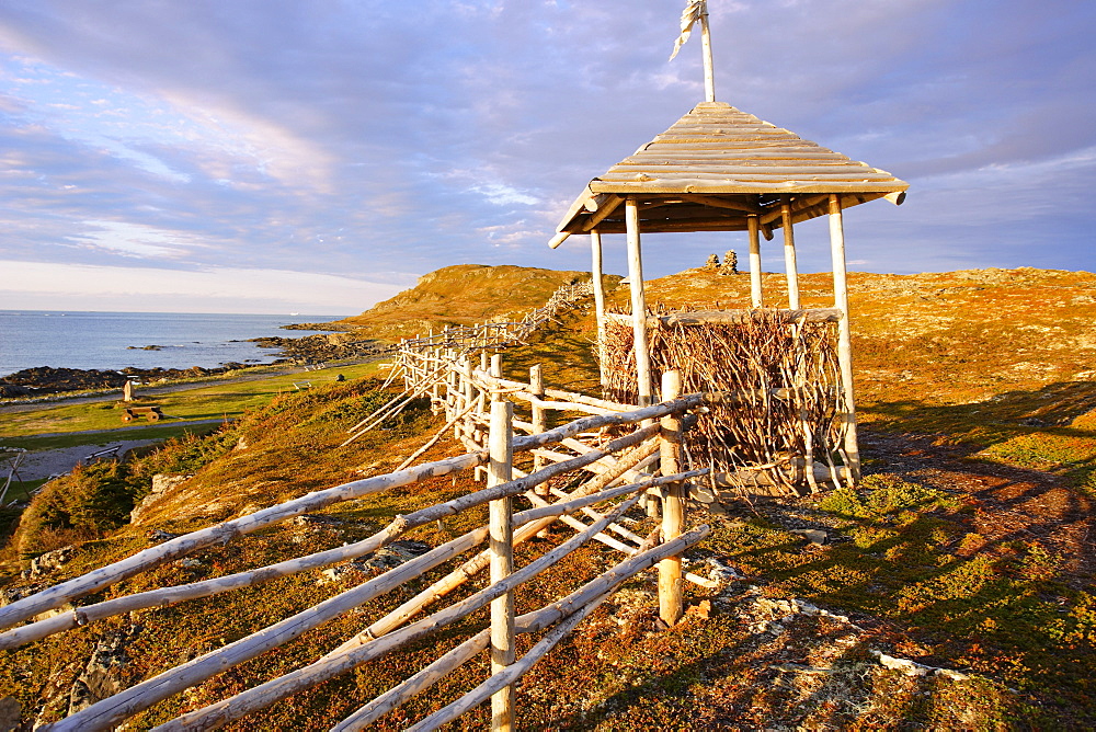 View of Norstead the Viking Village & Port of Trade, L'Anse aux Meadows, Newfoundland