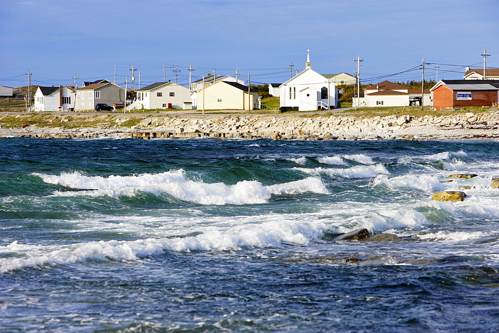 View of Village and Bonavista Bay, Sandy Cove, Newfoundland