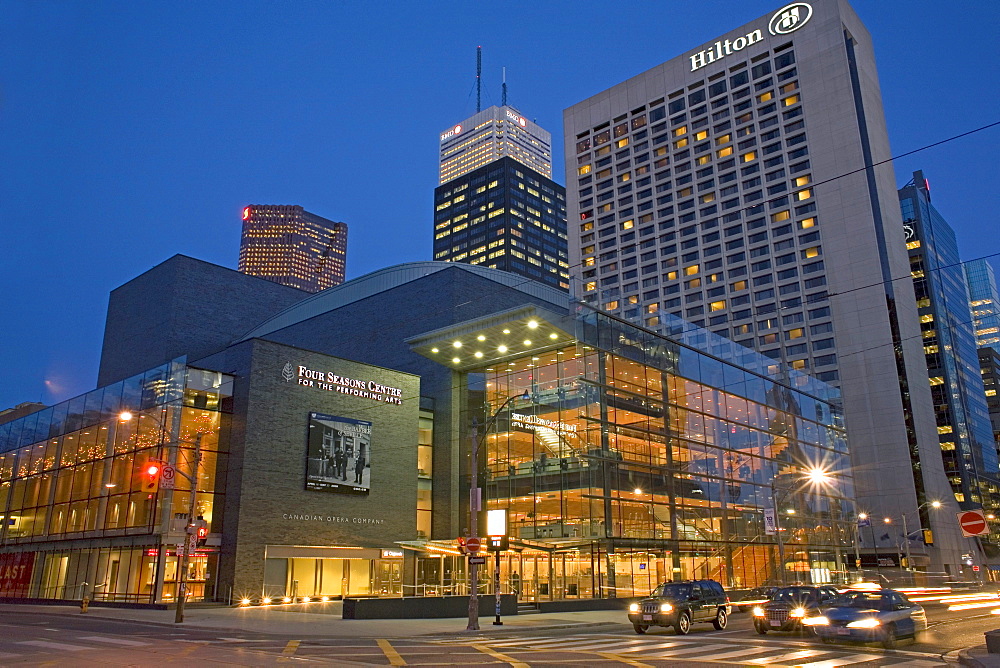 Canadian Opera Company and Hilton Hotel at Queen and University Streets, Toronto, Ontario