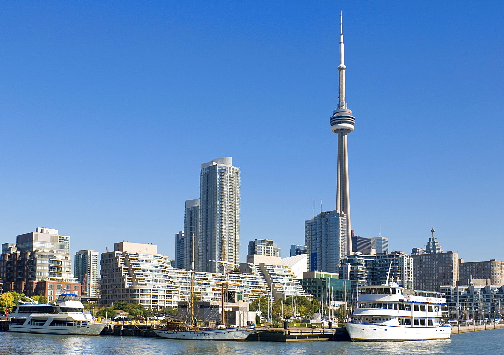 Toronto waterfront and skyline looking northeast, Toronto, Ontario