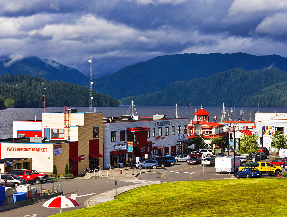 Artist's Choice: View of Cow Bay Road and Cow Bay, Prince Rupert, British Columbia