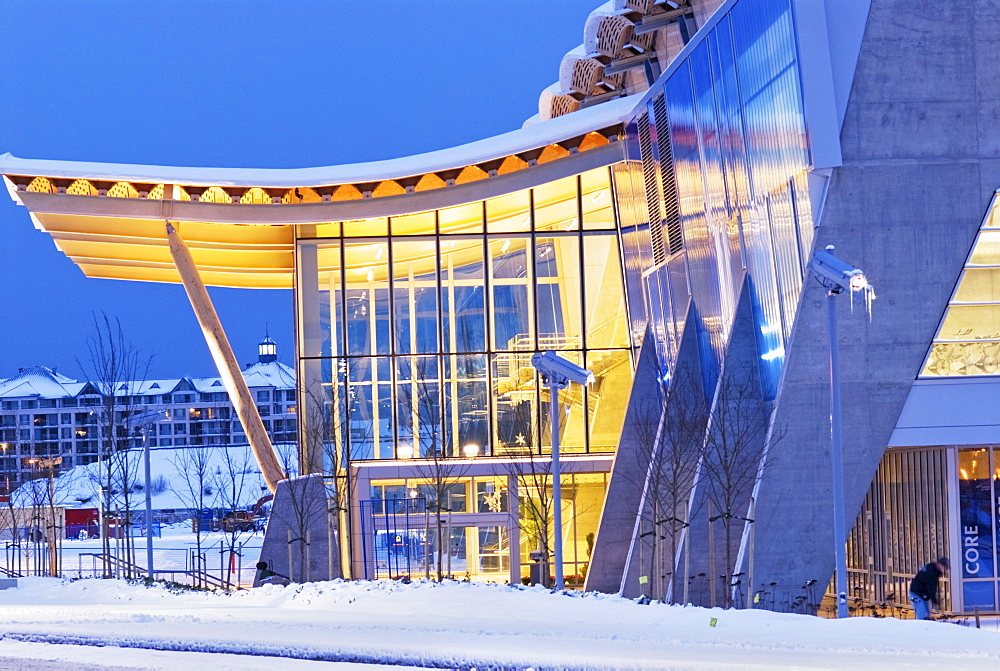 Exterior of Richmond Olympic Oval, speed skating venue for the 2010 Olympic and Paralympic Winter Games, Richmond, British Columbia