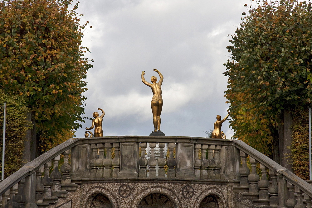 Statues on the Great Parterre of Herrenhausen Gardens, Hannover, Lower Saxony, Germany