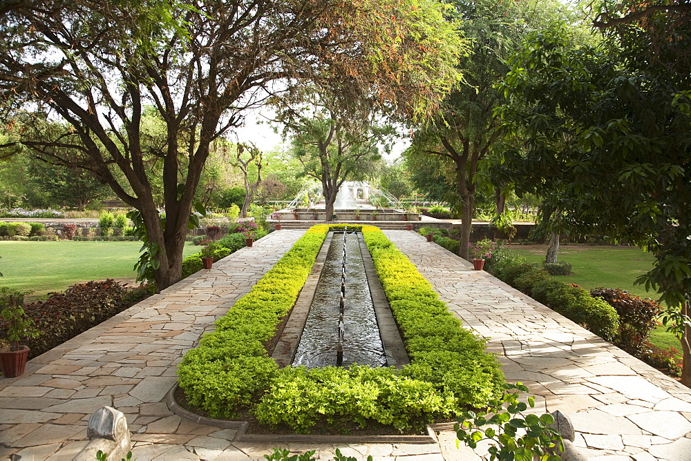 Garden at Samode Bagh, Rajasthan, Rajasthan, India