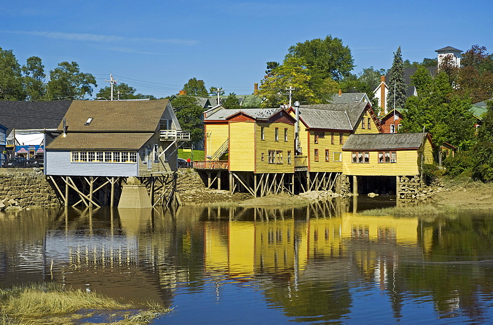 Village on Stilts, the tidal village of Bear River, Bay of Fundy, Nova Scotia