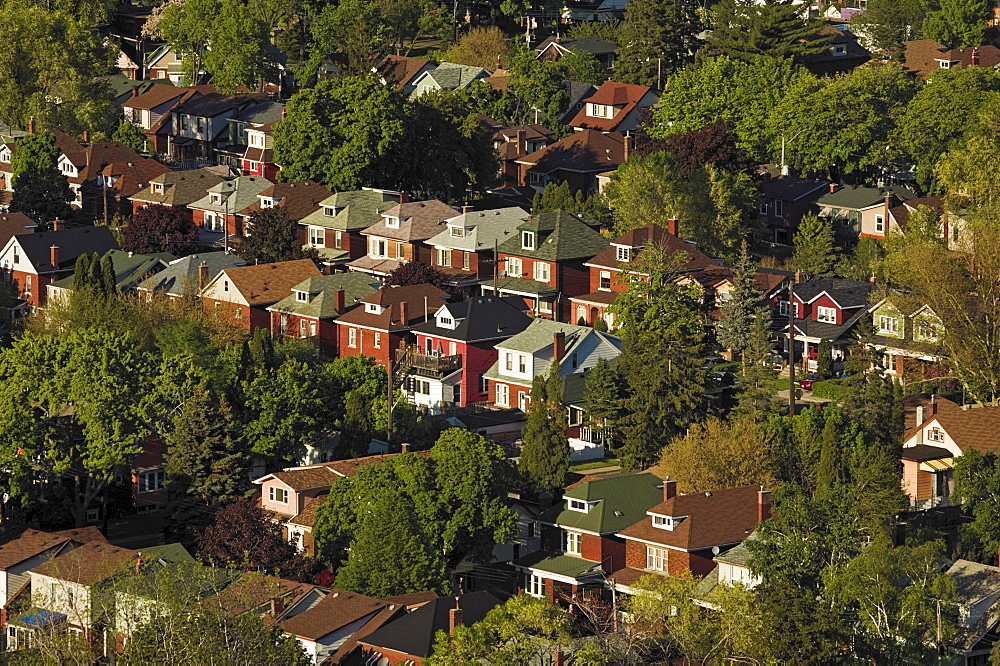 View of Residential Neighborhood Near Gage Park, Hamilton, Ontario