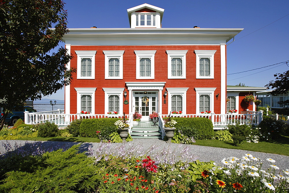 Old House and Garden, Bas-Saint-Laurent Region, Kamouraska, Quebec