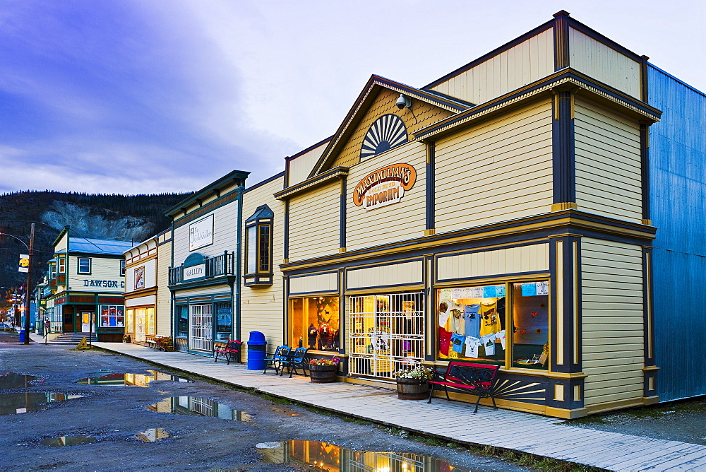 Houses on Front Street, Dawson City, Yukon