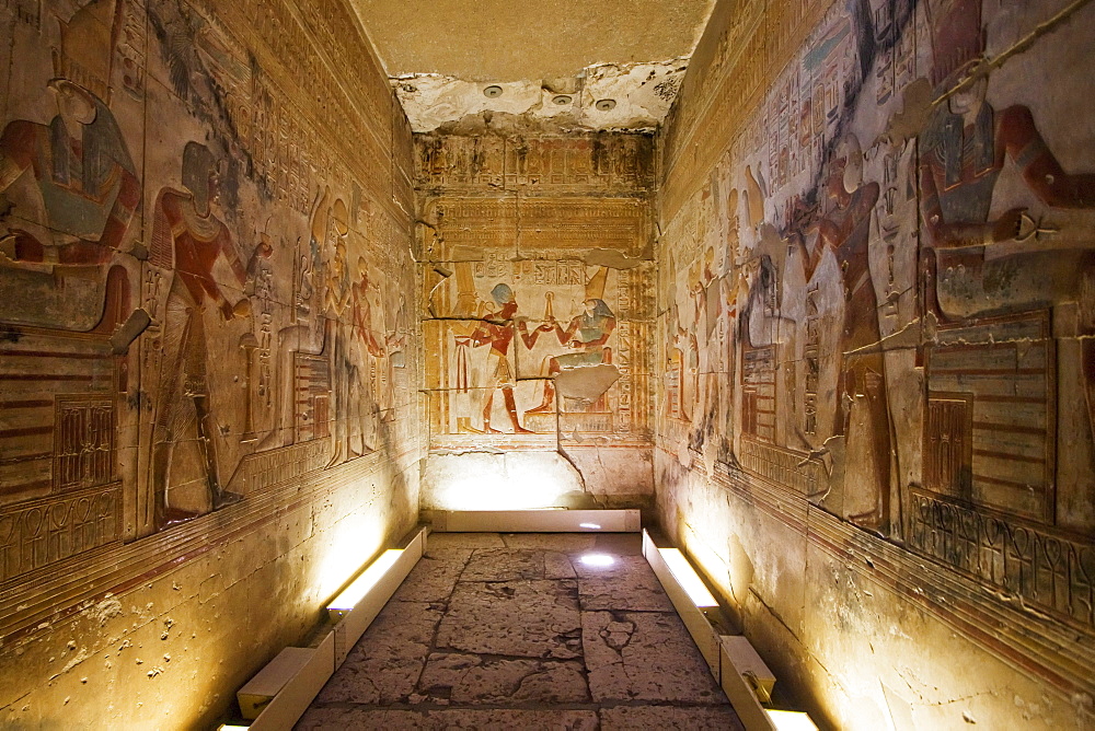 Chapel in the Temple of Seti I, Abydos, Sohag, Egypt