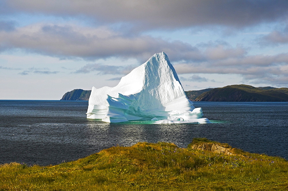 Iceberg floats in Trinity Bay off the Bonavista Peninsula of Eastern Newfoundland