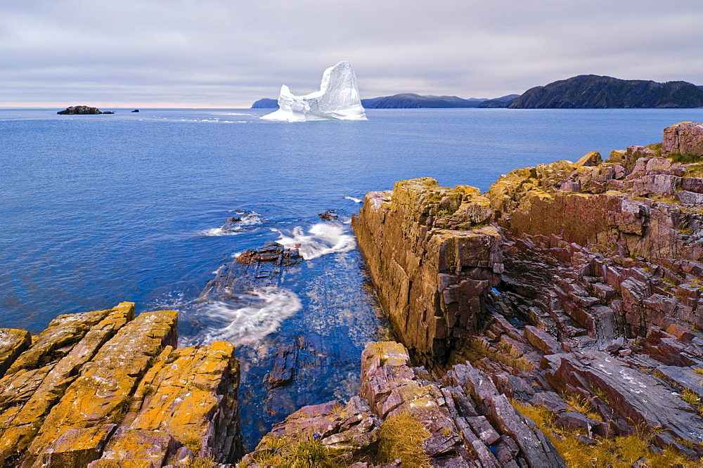 Iceberg floats in Trinity Bay off the Bonavista Peninsula of Eastern Newfoundland