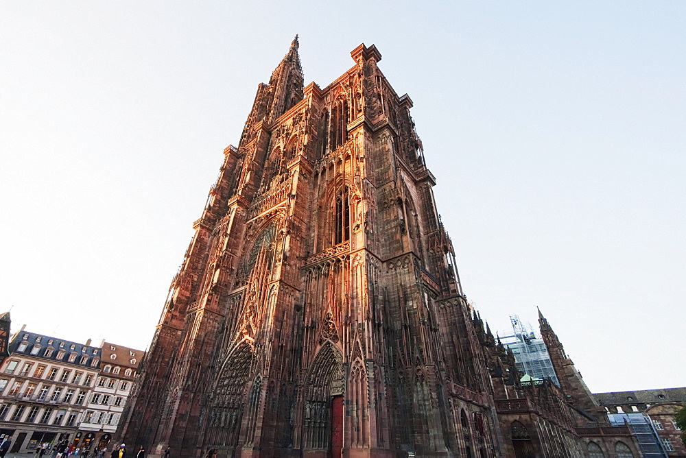 Western fauade of the Notre Dame Cathedral, Strasbourg, France