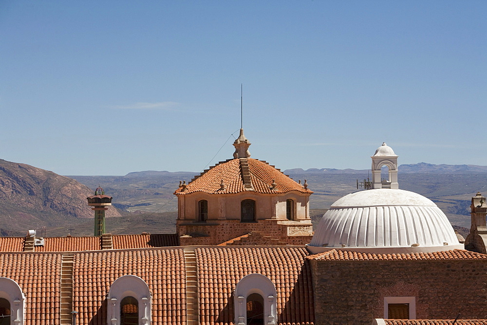 Former Church of Belun, as seen from the Church of La Merced, Potosi, Bolivia