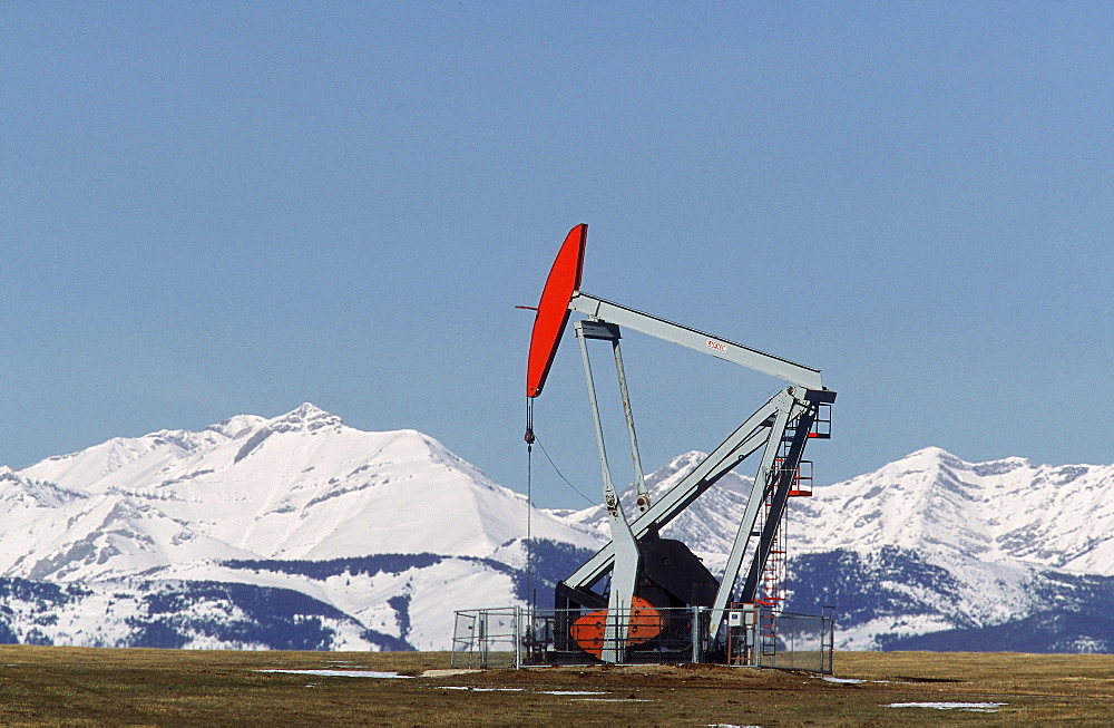 Oilfield Pumpjack, near Longview, Alberta