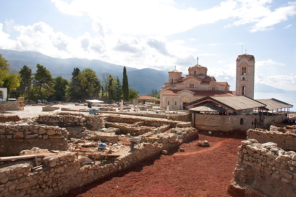 Archaeological excavations of the Polyconchal Basilica at Plaoshnik and Church of St. Clement and St. Panteleimon, Ohrid, Macedonia