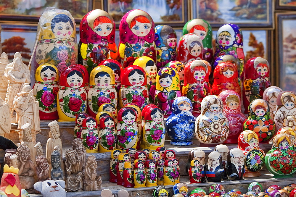 Russian dolls for sale in Trakai, Lithuania