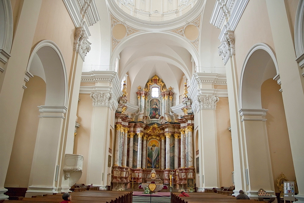 Baroque altarinside St. Casimir's Church and the Jesuit Monastery, Vilnius, Lithuania