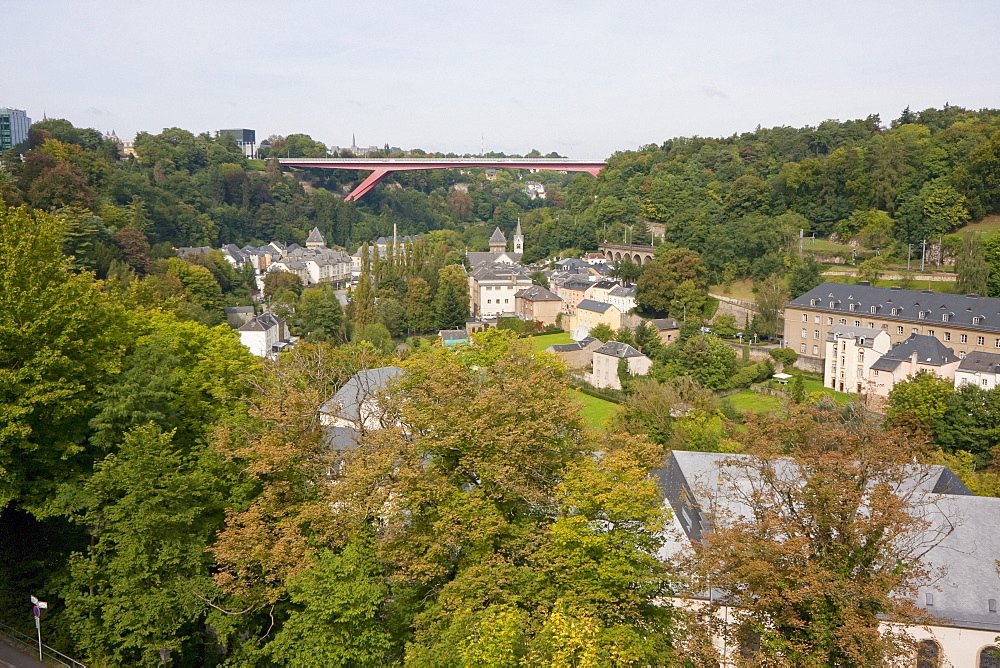 Panoramic view of Pfaffenthal from the Bock Casemates, Luxembourg