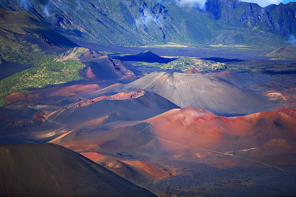 Hawaii, Maui, Haleakala National Park, Haleakala Crater.