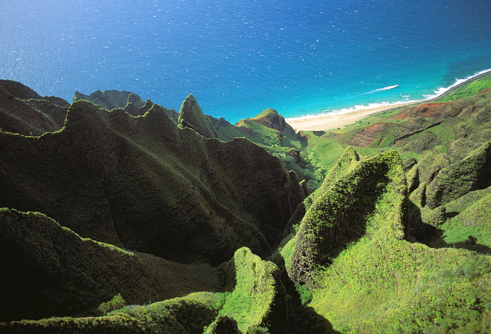 Hawaii, Kauai, Na Pali Coast, Aerial