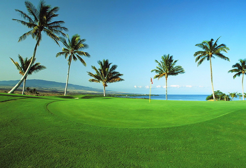 Hawaii, Big Island, Kohala Coast, Mauna Kea beach Resort, Mauna Kea Golf Course