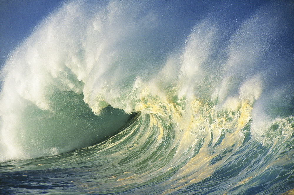 Hawaii, Oahu, Waimea Shore break