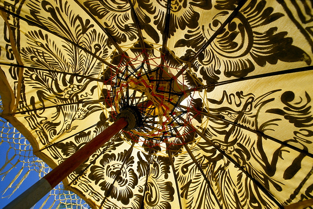 Indonesia, Bali, Temple Umbrella close-up 