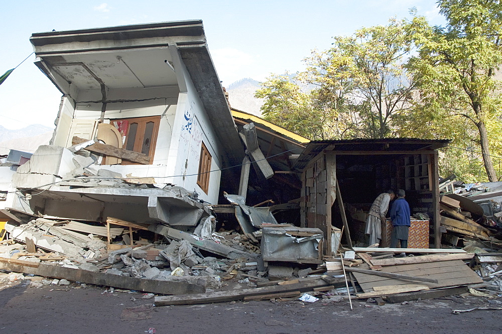 Home Destroyed By The 8 October 2005 Earthquake, Chinari, Azad Kashmir, Pakistan