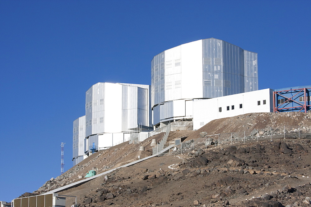 Control Center & Antu (Sun) Unit Telescope 1, Belonging To The Very Large Telescope (Vlt) Operated By The European Southern Observatory At Paranal, Antofagasta Region, Chile