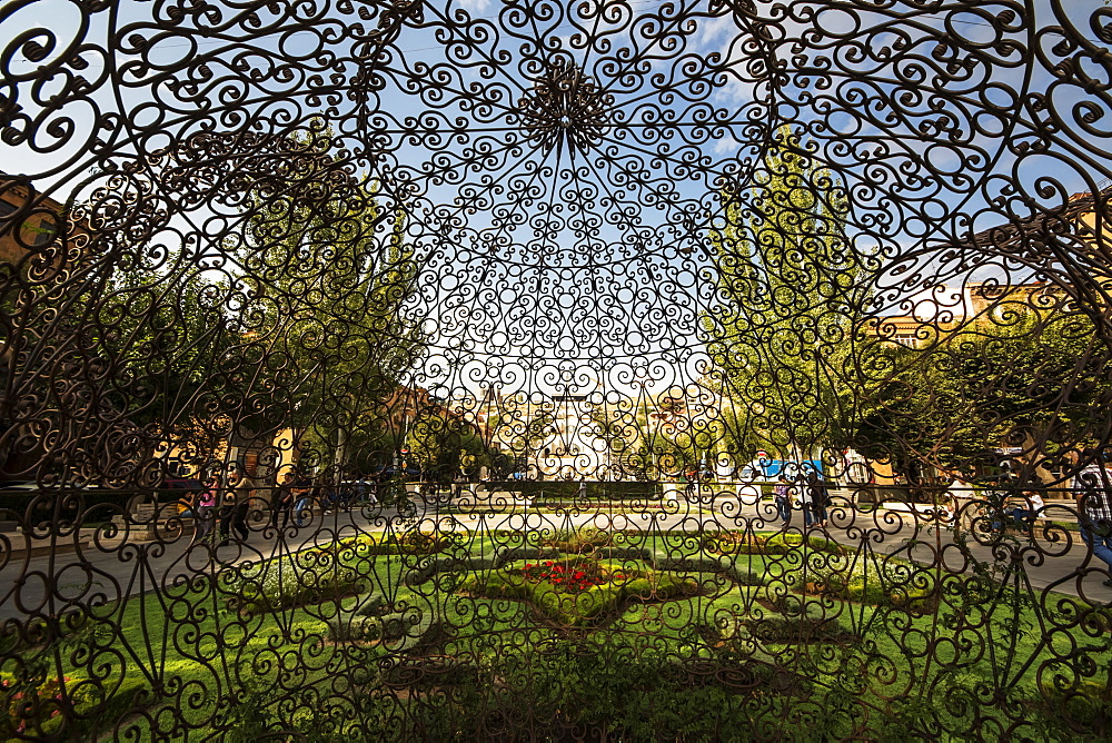 Tea Pavilion, sculpture by Joana Vasconcelos on display at the Cafesjian Museum of Art in the Yerevan Cascade, Yerevan, Armenia