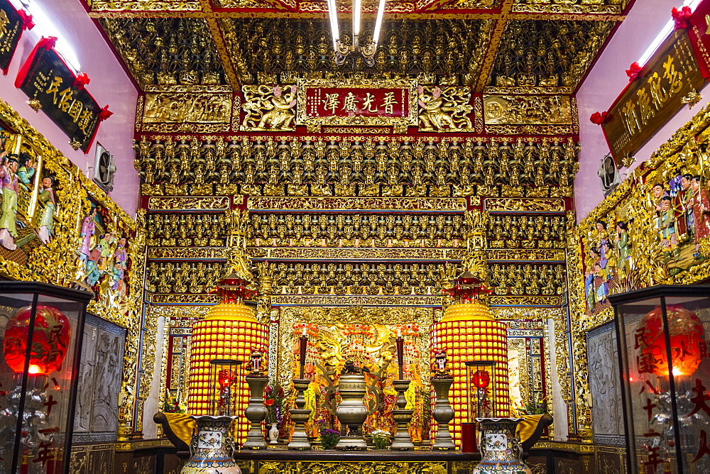 Main hall of the Lady Linshui Temple, Tainan, Taiwan