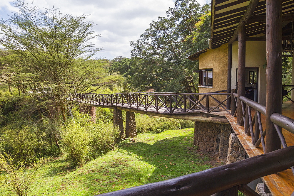 Footbridge to the Emakoko lodge, Uhuru Gardens, Nairobi, Kenya