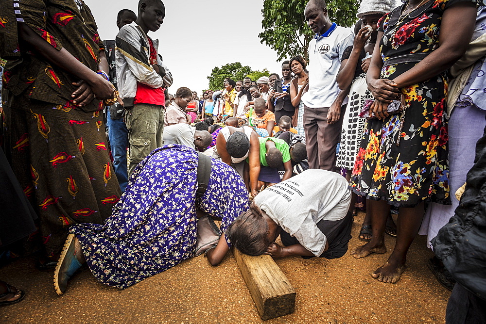 Thousands gather on Good Friday to walk through the streets and proclaim the Gift of God, Gulu, Uganda