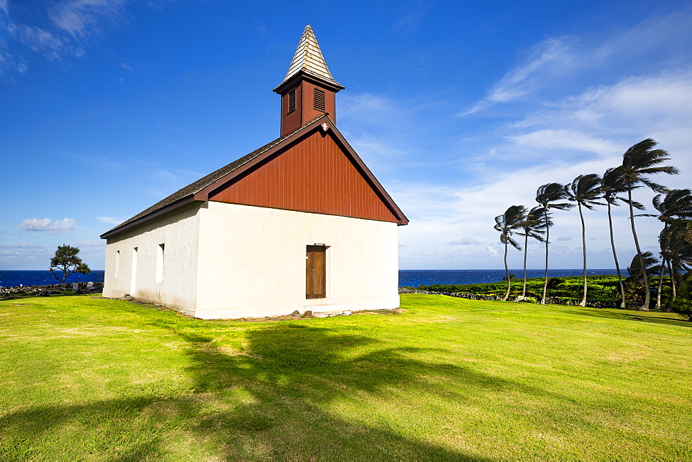 Huialoha Church, established in 1859, Kaupo, Maui, Hawaii, United States of America