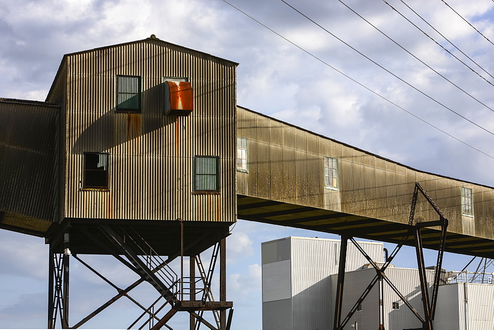 Grain elevator in Halifax harbour, Halifax, Nova Scotia, Canada