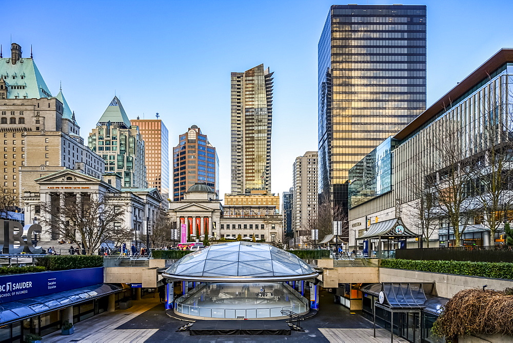 Robson Square Ice Rink, Vancouver, British Columbia, Canada