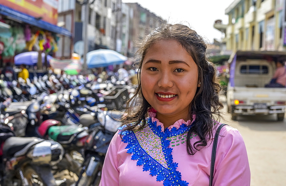 Girl at the market, Lashio, Shan State, Myanmar