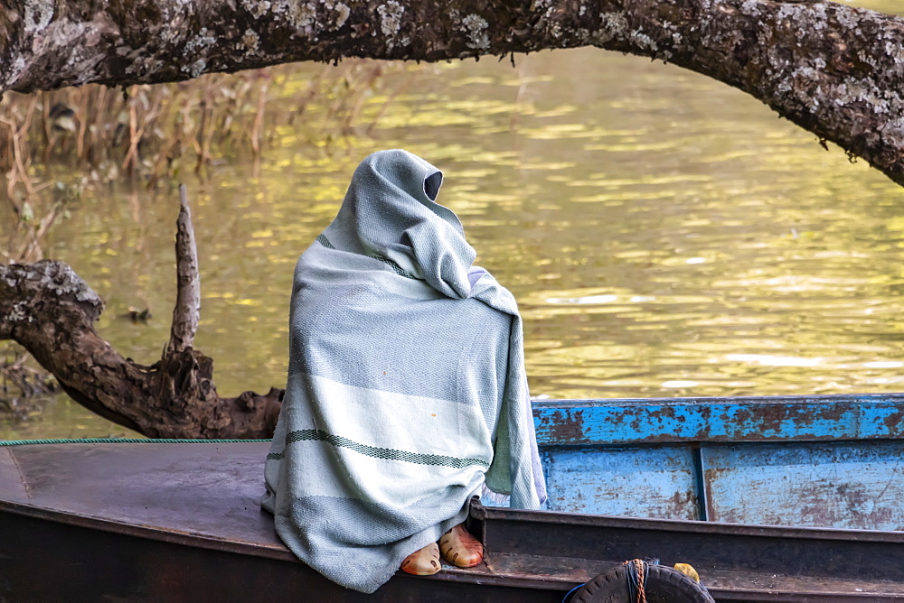 Ethiopian fisherman, Lake Tana, Amhara Region, Ethiopia