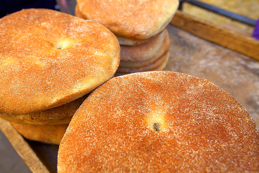 Traditional Moroccan bread, Meknes, Morocco, North Africa, Africa